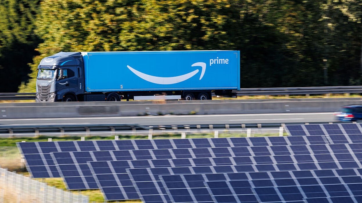 Amazon Prime delivery truck